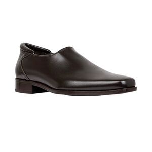 New DONALD PLINER "Rex" Men's Leather Slip-On Shoe - Brown - Size 10.5